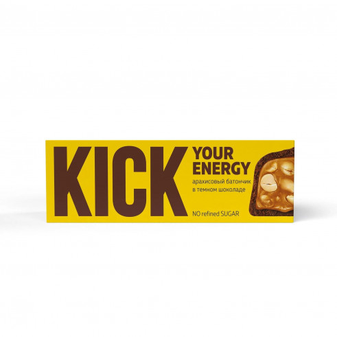 KICK YOUR ENERGY Батончик с орехами, 45 гр