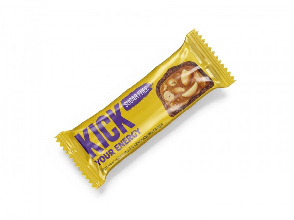 KICK YOUR ENERGY Батончик без сахара, 45 гр