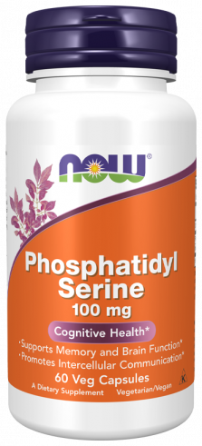NOW Phosphatidylserine, Фосфатидилсерин, 60 капсул