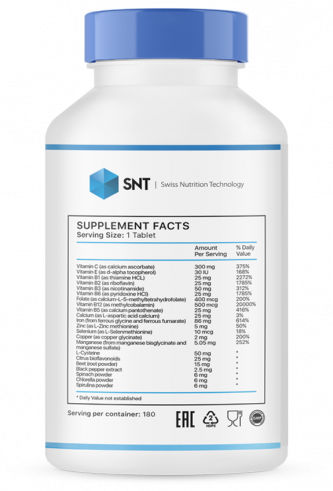 SNT Hema Complex, Хема Комплекс, 180 таблеток