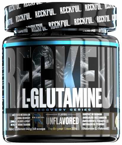 Reckful Amino acid L-Glutamine, Аминокислота L-Глутамин, 240 грамм