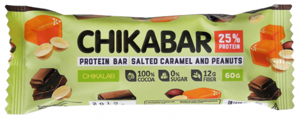 Chikalab Протеиновый батончик с начинкой Chikabar, 60 грамм