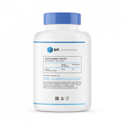 SNT Potassium Citrate, 180 капсул