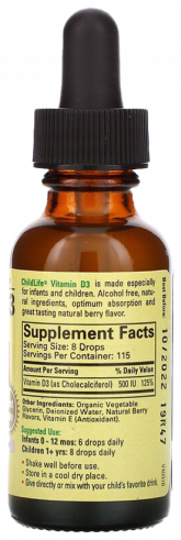 ChildLife Liquid Vitamin D3, 30 мл