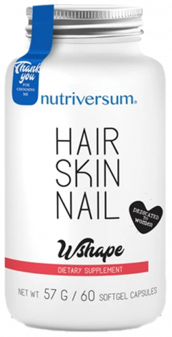 Nutriversum Wshape Hair Skin Nail, 60 капсул